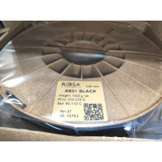 ROSA-3968 Філамент чорний ABS+ 2,85мм 230-270°C 1кг