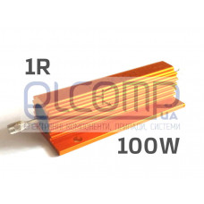 Резистор силовий 100Вт 1 Ом (HS100-1RJ, 100W1RJ, RX24-100W 1R)